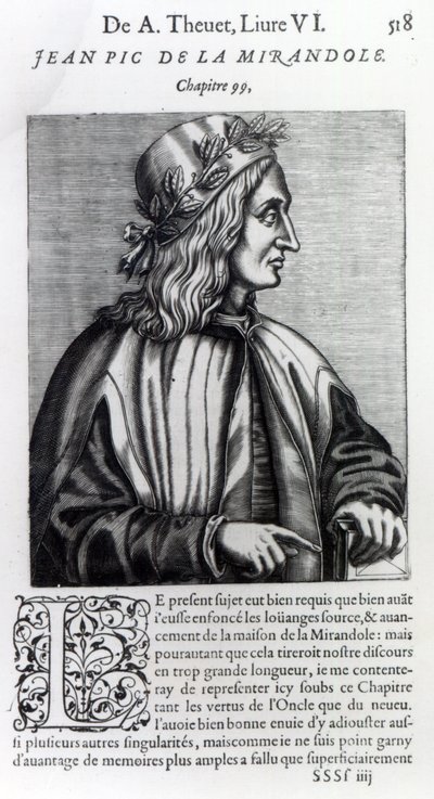 Giovanni Pico della Mirandola, from 